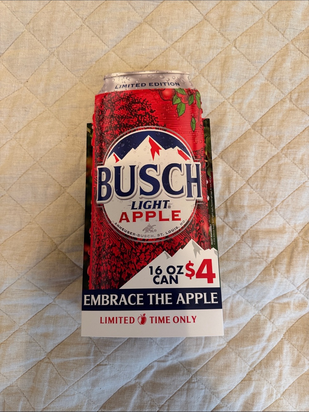 Busch Light Apple Table Tents
